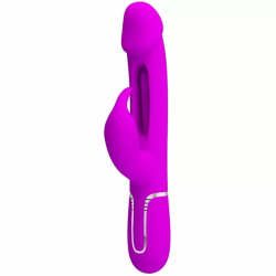 Imagen de KAMPAS VIBRADOR RABBIT 3 EN 1 MULTIFUNCIÓN CON LENGUA VIOLETA