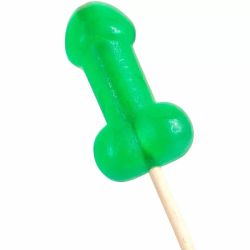 Imagen de PIRULETA PENE CARAMELO MENTA CON EFECTO FRÍO