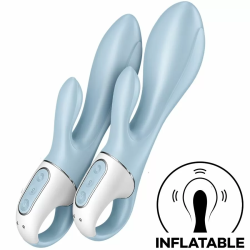 Imagen de AIR PUMP BUNNY 1 VIBRADOR INFLABLE RABBIT AZUL