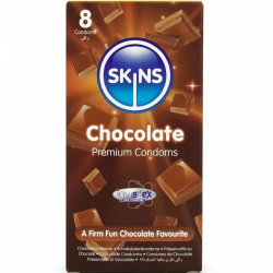 Imagen de SKINS  PRESERVATIVOS PREMIUM SABOR CHOCOLATE PACK 8