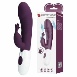 Imagen de PRETTY LOVE - ROGUE MUSE VIBRADOR RABBIT 30 FUNCIONES MORADO