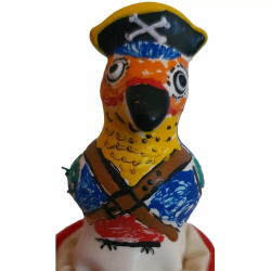 Imagen de CONDOMERIE  PRESERVATIVO DECORATIVO PINTADO A MANO CAPITN LORO
