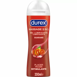 Imagen de DUREX - GEL LUBRICANTE DE MASAJE ESTIMULANTE GUARANÁ 200 ML
