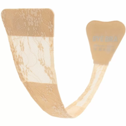 Imagen de BYE-BRA - TANGA ADHESIVO ENCAJE BEIGE TALLA ÚNICA