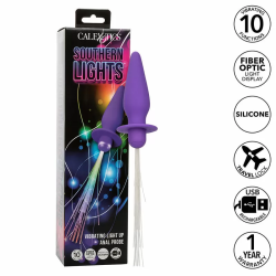 Imagen de CALEXOTICS SOUTHERN LIGHTS LIGHT UP PLUG ANAL CON LUCES 10 VIBRACIONES SILICONA VIOLETA