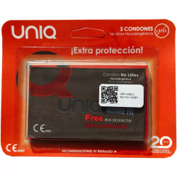 Imagen de UNIQ - SECURE FIT PRESERVATIVOS SIN LÁTEX 3 UNIDADES