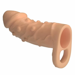 Imagen de PRETTY LOVE - DORT FUNDA PARA PENE EXTENSORA 14 CM Ø 4 CM COLOR NATURAL