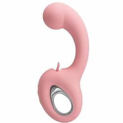 Imagen de ERYNNYES VIBRADOR PUNTO G + ESTIMULADOR CLÍTORIS 10 VIBRACIONES ROSA