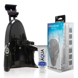 Imagen de GO MASTURBADOR TORQUE ICE + UNIVERSAL LAUNCH + LUBRICANTE AQUA QUALITY 50 ML