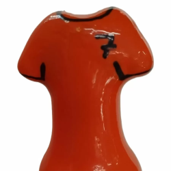 Imagen de CONDOMERIE  PRESERVATIVO DECORATIVO PINTADO A MANO CAMISA NARANJA