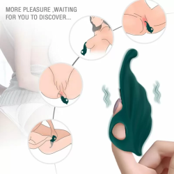 Imagen de DEDAL ESTIMULADOR & VIBRADOR VERDE