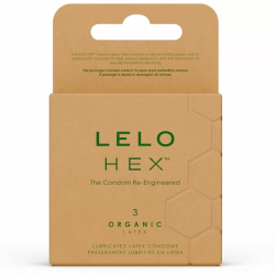 Imagen de LELO  HEX ORGANIC PRESERVATIVO CAJA 3 UDS
