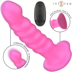 Imagen de CINDY VIBRADOR TALLA L DISEÑO EN ESPIRAL 10 VIBRACIONES ROSA CONTROL REMOTO