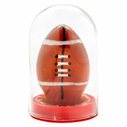 Imagen de CONDOMERIE  PRESERVATIVO DECORATIVO PINTADO A MANO PELOTA DE RUGBY