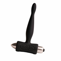 Imagen de ROCKS OFF  PETITE SENSATIONS TEAZER PLUG ANAL VIBRADOR NEGRO