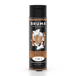 Imagen de BRUMA - ACEITE DE MASAJE PREMIUM EFECTO CALOR SABOR TARTA AMERICANA 3 EN 1 - 100 ML