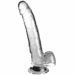 Imagen de KING COCK CLEAR  DILDO CON TESTICULOS 20.3 CM TRANSPARENTE