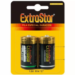 Imagen de EXTRASTAR PILAS LARGA DURACION 1.5 V R14 C