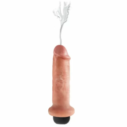 Imagen de DILDO SQUIRTING 17.8 CM KING COCK NATURAL