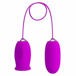 Imagen de DAISY HUEVO DUAL VIBRADOR RECARGABLE MORADO