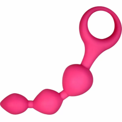 Imagen de TRIBALL BOLAS ANALES SILICONA ROSA 15 CM