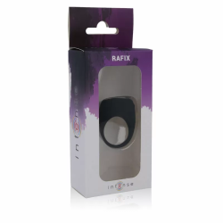 Imagen de INTENSE RAFIX VIBRA COCKRING SILICONE NEGRO