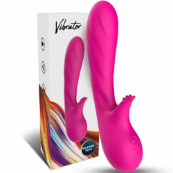 Imagen de ROMANCE VIBRADOR CON ESTIMULADOR FUCSIA