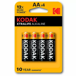 Imagen de KODAK XTRALIFE PILA ALCALINA AA LR6 BLISTER*4