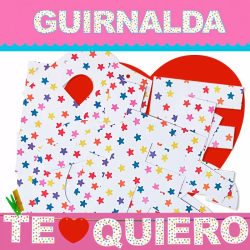 Imagen de GUIRNALDA TE QUIERO (Cartulina 220gr)