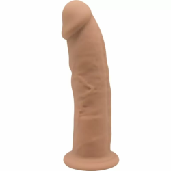 Imagen de MODELO 2 PENE REALISTICO SILICONA PREMIUM SILEXPAN CARAMELO 15 CM