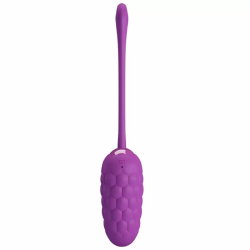 Imagen de HUEVO VIBRADOR CON TEXTURA MARINA RECARGABLE MORADO