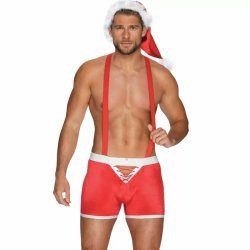 Imagen de OBSESSIVE - MR CLAUS BOXER CON TIRANTES Y GORRO XXL/XXXL