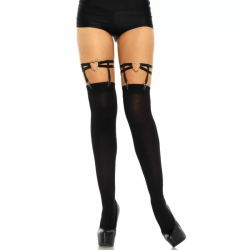 Imagen de LEG AVENUE - LIGAS DOBLES ELASTICAS CON CORAZON TALLA UNICA