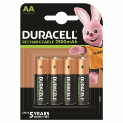 Imagen de DURACELL PILA RECARGABLE HR6 AA 2500mAh BLISTER*4