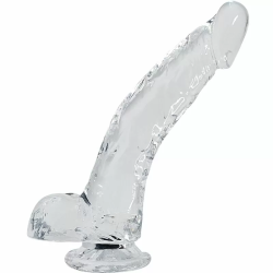 Imagen de STALLION PENE REALISTICO TRANSPARENTE 22 CM