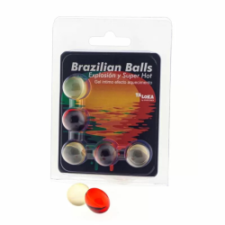 Imagen de TALOKA - BRAZILIAN BALLS GEL EXCITANTE EFECTO SUPER CALIENTE 5 BOLAS