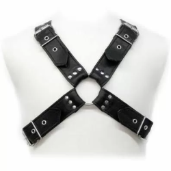 Imagen de LEATHER BODY BUCKLES HARNESS