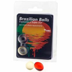 Imagen de TALOKA - BRAZILIAN BALLS GEL EXCITANTE EFECTO SUPER CALIENTE 2 BOLAS