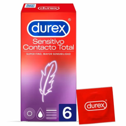 Imagen de DUREX SENSITIVO CONTACTO TOTAL 6 UDS