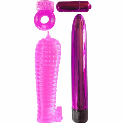 Imagen de CLASSIX KIT PARA PAREJAS CON ANILLO, FUNDA Y BALAS ROSA