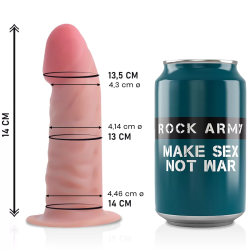 Imagen de ROCKARMY DUAL DENSITY TIGER DILDO REALISTA 14CM