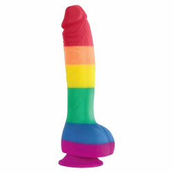 Imagen de PRIDE - DILDO BANDERA LGBT 19 CM