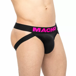 Imagen de MACHO MX200F SUSPENSORIO FUCSIA Y NEGRO S