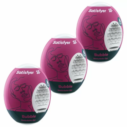 Imagen de SATISFYER 3 HUEVOS MASTURBADORES - BUBBLE