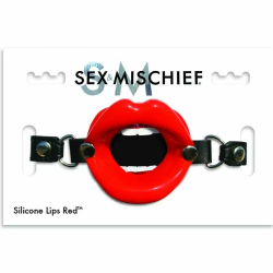 Imagen de SEX & MISCHIEF MORDAZA LABIOS ROJOS SILICONA