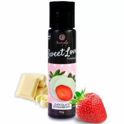 Imagen de SECRETPLAY GEL SWEET LOVE FRESA Y CHOCOLATE BLANCO 60 ML