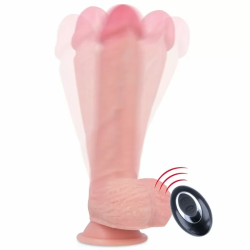 Imagen de ROCKARMY LIQUID SILICONE VIBRADOR CONTROL REMOTO PREMIUM APACHE 20.5 CM