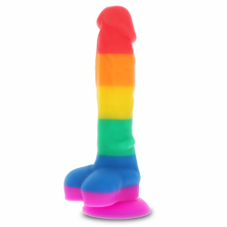 Imagen de PRIDE - DILDO BANDERA LGBT 16 CM