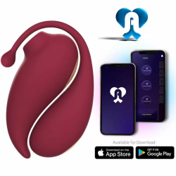 Imagen de INSPIRATION SUCCIONADOR CLITORIS + HUEVO VIBRADOR ROJO APP GRATUITA