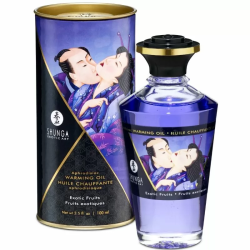 Imagen de SHUNGA ACEITE MASAJE EFECTO CALOR SABOR FRUTAS EXOTICAS 100 ML